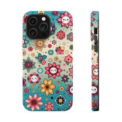 Kawai Flowers MagSafe Tough Iphone Case