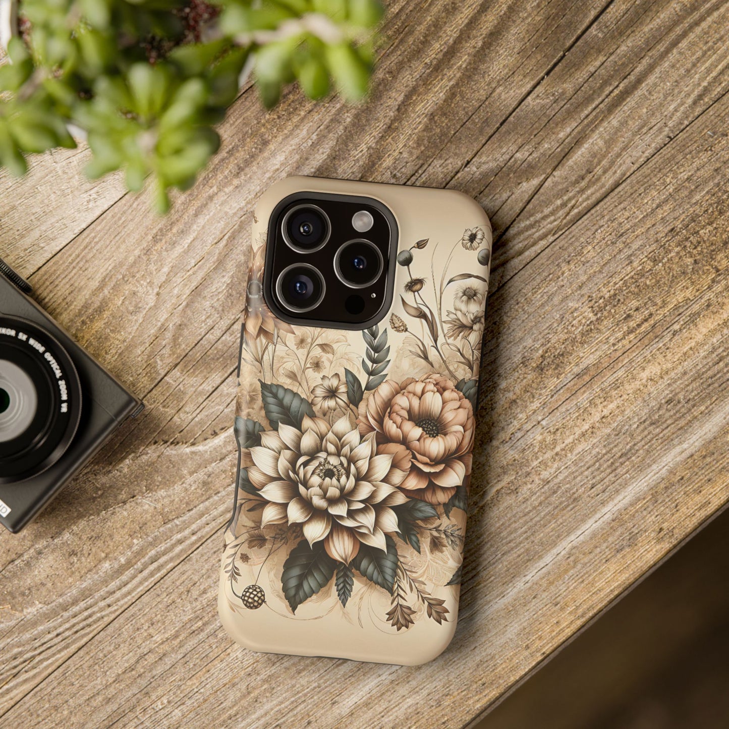 Boho flowers MagSafe Tough Iphone Case