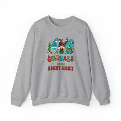 Gnomies of the night shift, Christmas nurse Sweatshirt