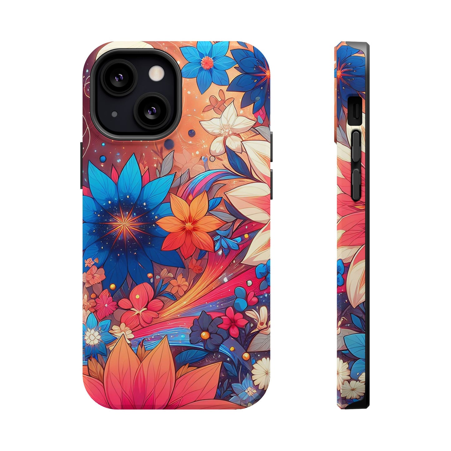 Celestial flowers MagSafe Tough Iphone Case