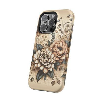 Boho flowers MagSafe Tough Iphone Case