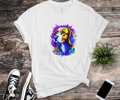 Colorful Beagle shirt, beagle owner shirt