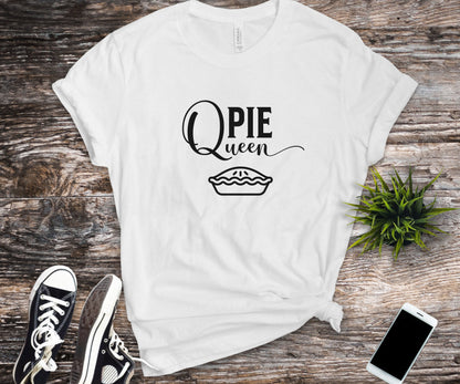 Pie queen, turkey whisperer, Thanksgiving couples shirt, Thanksgiving matching shirt