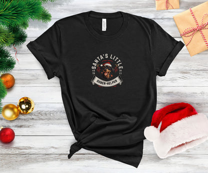 Santa's little dober-helper, doberman christmas shirt