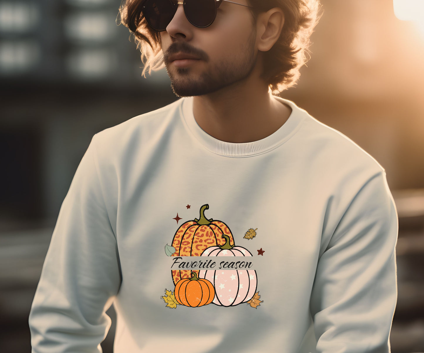 Pumpkin, favorite season, fall sweatshirt