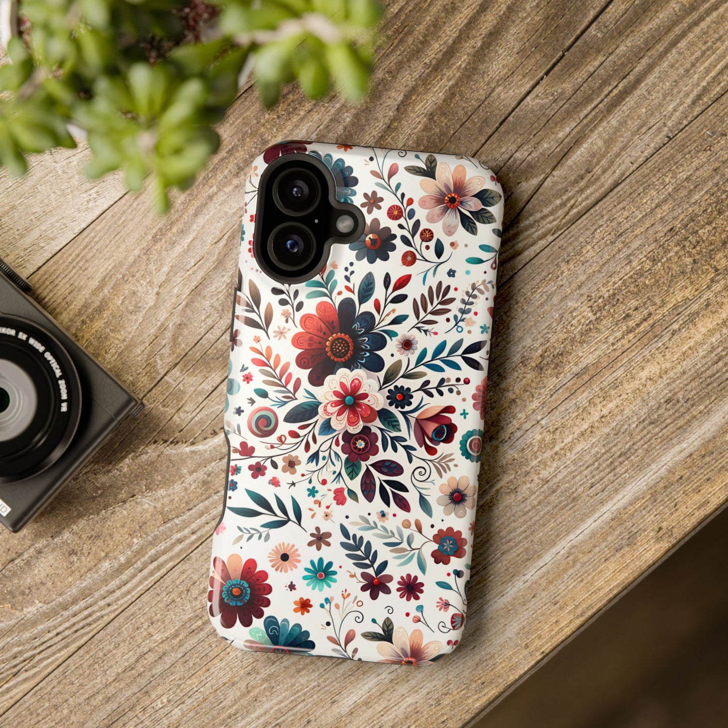 Boho flowers MagSafe Tough Iphone Case