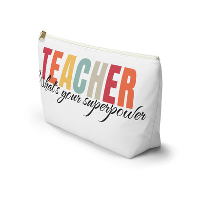 Teacher what's your superpower pouch, teacher organizer pouch