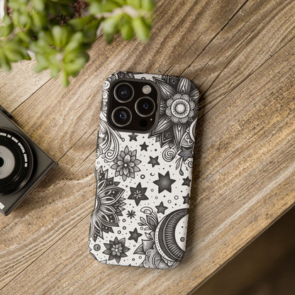 Celestial flowers MagSafe Tough Iphone Case