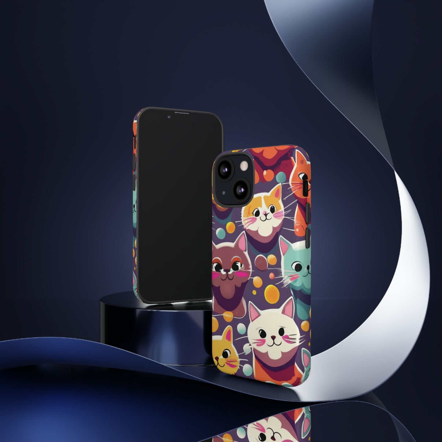 cute cat phone case, phone case iPhone, samsung phone case