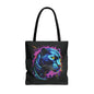 Black Panther Tote Bag, colorful panther tote bag