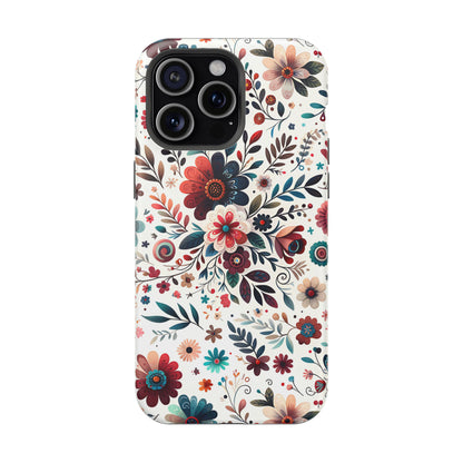 Boho flowers MagSafe Tough Iphone Case