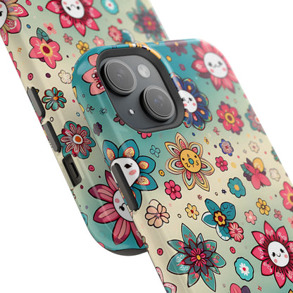 Kawai Flowers MagSafe Tough Iphone Case