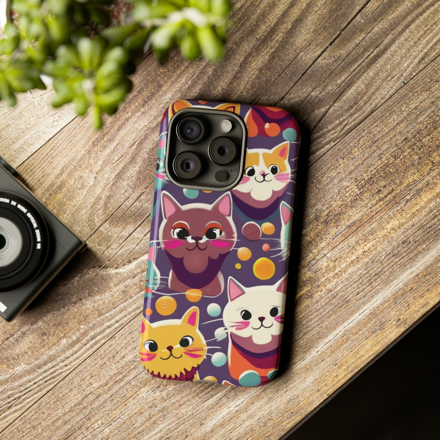 cute cat phone case, phone case iPhone, samsung phone case