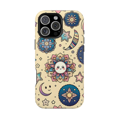 Celestial flowers MagSafe Tough Iphone Case