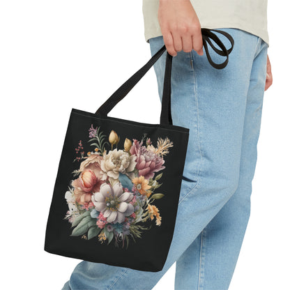 Wild flowers Tote Bag, colorful wildflowers, watercolor tote bag