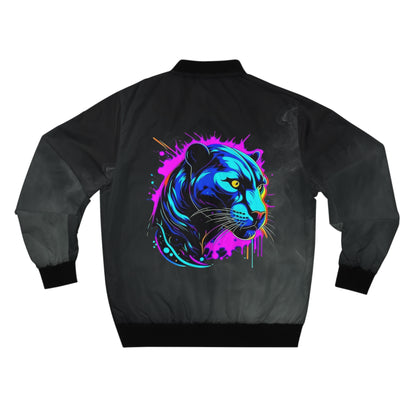 Men's lightweight Bomber Jacket (AOP), black panther jacket