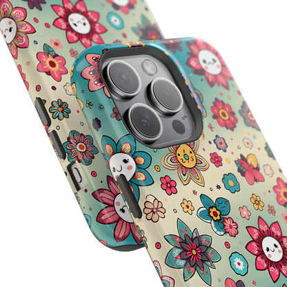 Kawai Flowers MagSafe Tough Iphone Case