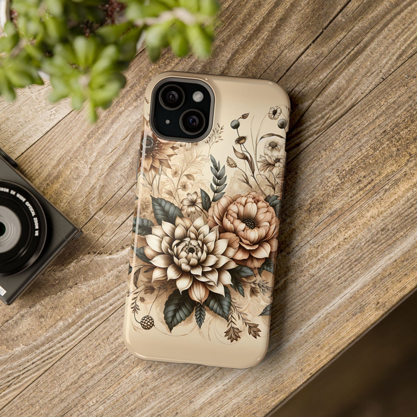 Boho flowers MagSafe Tough Iphone Case