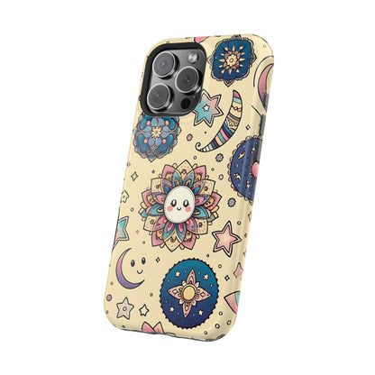 Celestial flowers MagSafe Tough Iphone Case