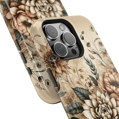 Boho flowers MagSafe Tough Iphone Case