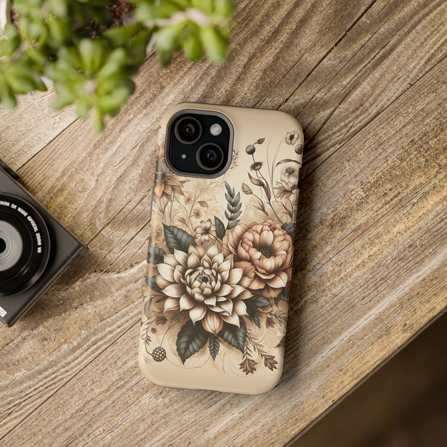 Boho flowers MagSafe Tough Iphone Case