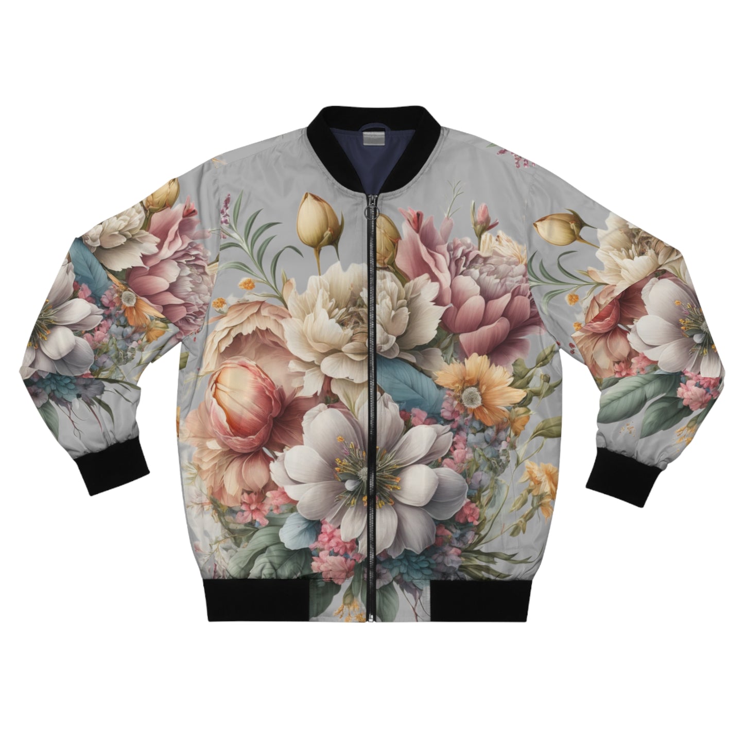 Lightweight Flower Bomber Jacket (AOP)