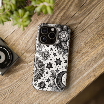 Celestial flowers MagSafe Tough Iphone Case