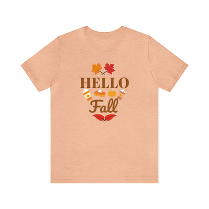 hello fall shirt, fall Outfit for Woman