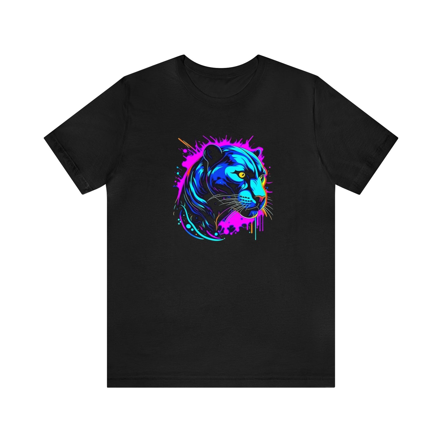 Panther shirt, colorful shirt, psychedelic shirt