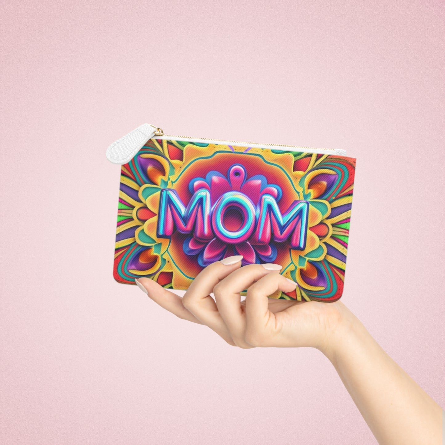 Mini Clutch Bag, mom clutch bag, gift for mom, psychedelic clutch bag