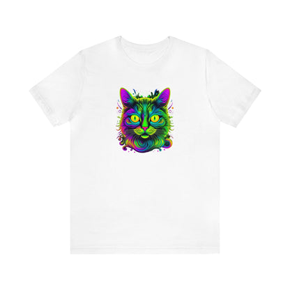 Cat shirt, colorful shirt for cat lover, graphic shirt