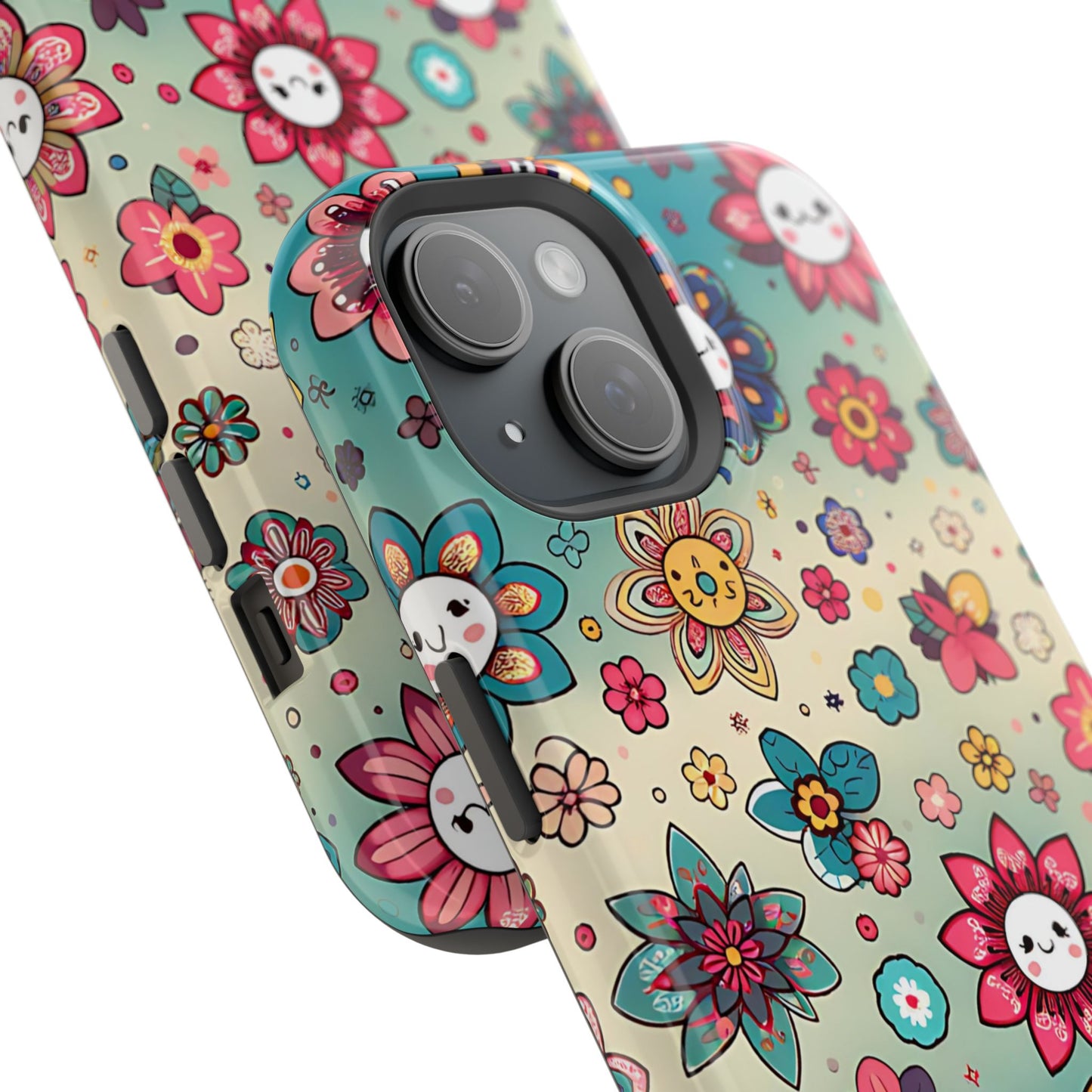 Kawai Flowers MagSafe Tough Iphone Case