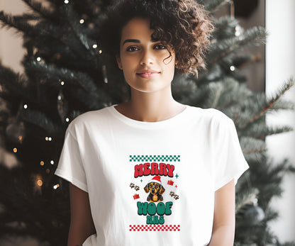 Merry Woofmas, wiener lover shirt, christmas  wiener shirt