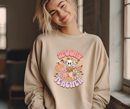 Spooky teacher, Halloween teacher sweatshirt