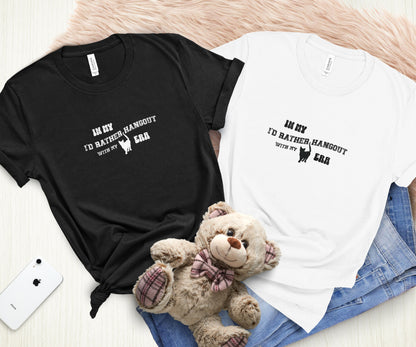 In my I'd rather hang out with my cat era, cat lover shirt