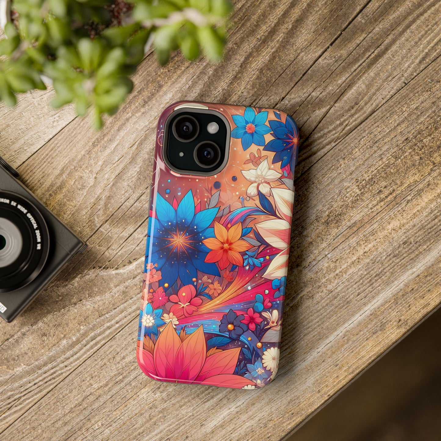 Celestial flowers MagSafe Tough Iphone Case