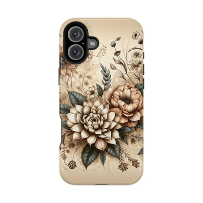 Boho flowers MagSafe Tough Iphone Case