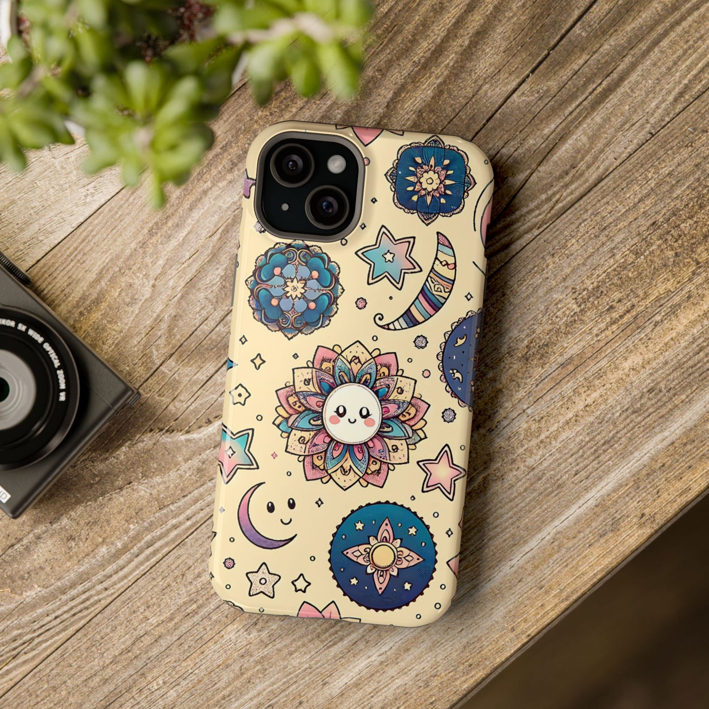 Celestial flowers MagSafe Tough Iphone Case