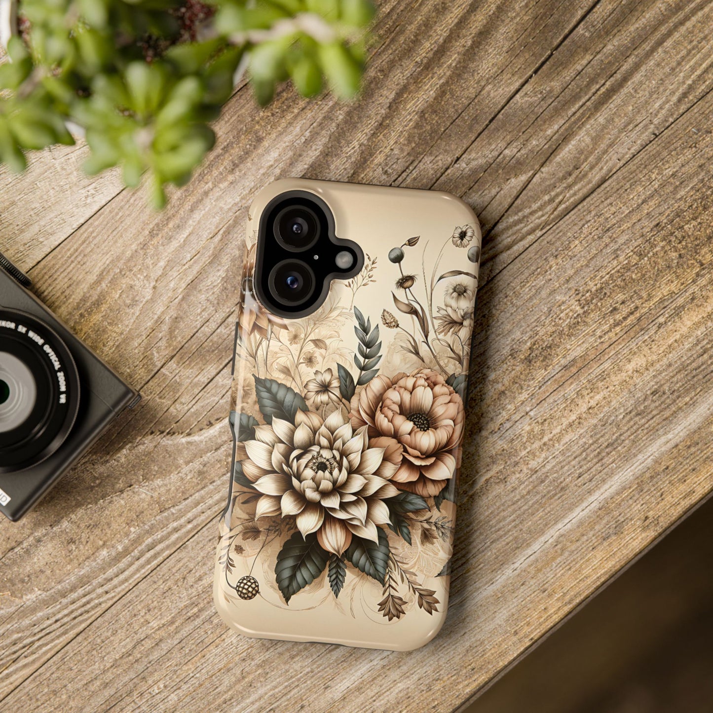 Boho flowers MagSafe Tough Iphone Case