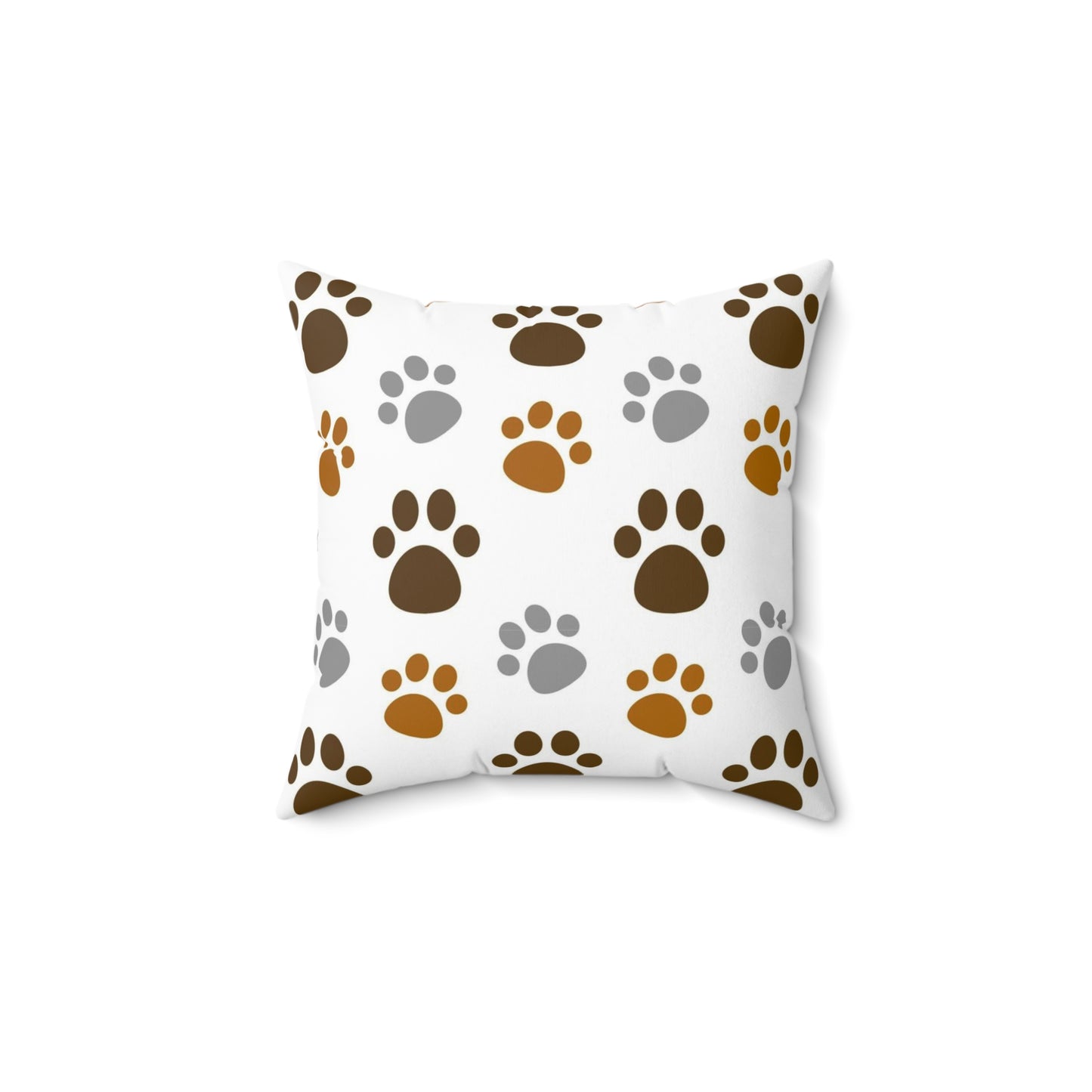 Dog paw pillow, animal lover pillow, Couch pillow, Pattern pillow, Spun Polyester Square Pillow