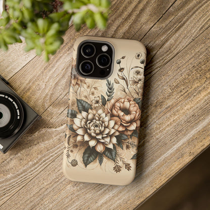 Boho flowers MagSafe Tough Iphone Case