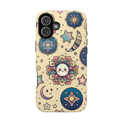 Celestial flowers MagSafe Tough Iphone Case