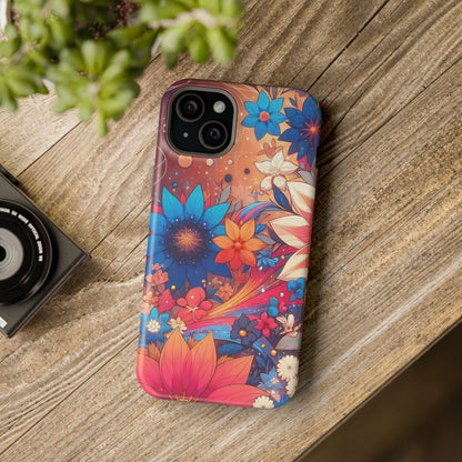 Celestial flowers MagSafe Tough Iphone Case