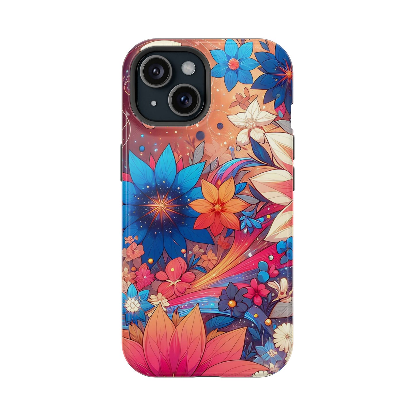 Celestial flowers MagSafe Tough Iphone Case