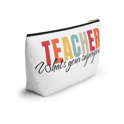 Teacher what's your superpower pouch, teacher organizer pouch