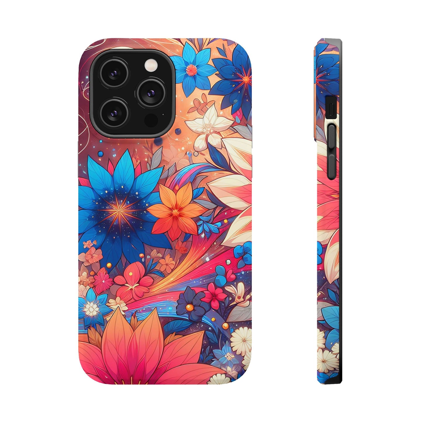 Celestial flowers MagSafe Tough Iphone Case