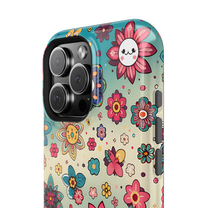 Kawai Flowers MagSafe Tough Iphone Case