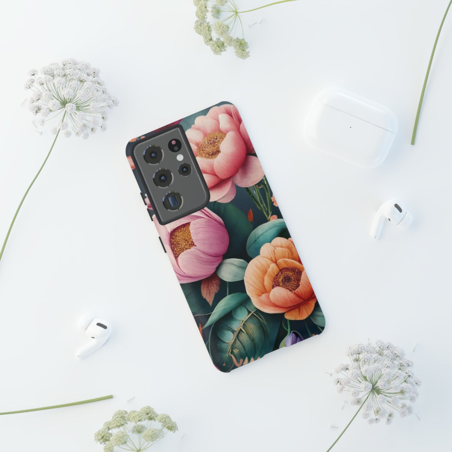 wildflower phone case, flower iphone case, flower Samsung case