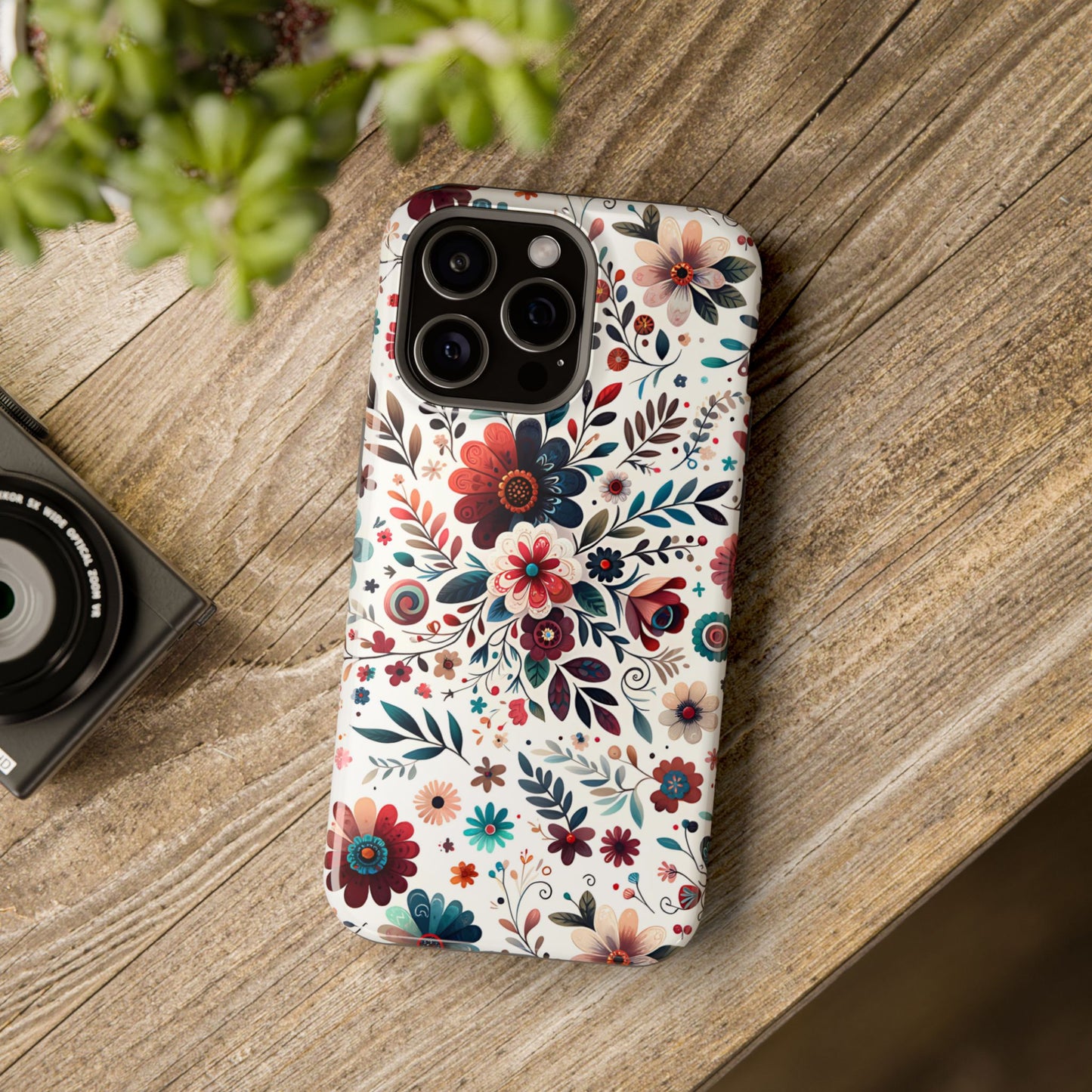 Boho flowers MagSafe Tough Iphone Case