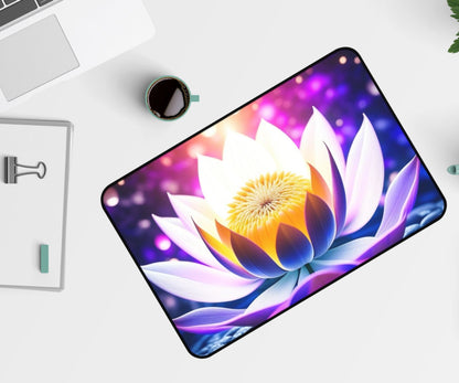 Lotus flower Desk Mat